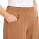 Beige Jersey Harem Pants Camel 