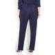 BEIGE LABEL NAVY CRYSTAL PLEATED JERSEY PULL ON TROUSERS 