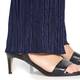 BEIGE LABEL NAVY CRYSTAL PLEATED JERSEY PULL ON TROUSERS 