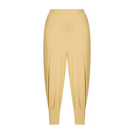 Beige Jersey Trousers Harem Trouser Gold - Plus Size Collection