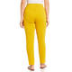 Beige Pull-on Trousers Yellow