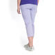 BEIGE LABEL CROPPED PULL ON LILAC TROUSER