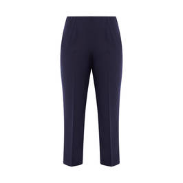 BEIGE PULL ON TROUSER NAVY - Plus Size Collection