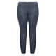 BEIGE PULL-ON TROUSER VEGAN LEATHER PETROL