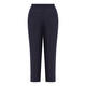 BEIGE PULL-ON LINEN TROUSERS NAVY
