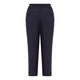 BEIGE PULL-ON LINEN TROUSERS NAVY