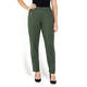 BEIGE JERSEY PULL ON TROUSERS GREEN