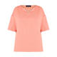 BEIGE STRETCH JERSEY T-SHIRT CORAL