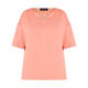 BEIGE STRETCH JERSEY T-SHIRT CORAL