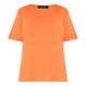 BEIGE COTTON T-SHIRT ORANGE