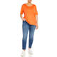 BEIGE COTTON T-SHIRT ORANGE