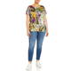 BEIGE JERSEY TROPICAL PRINT SHIRT
