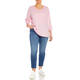 BEIGE 3/4 SLEEVE COTTON T-SHIRT PINK 