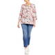 BEIGE TUNIC DOT PRINT ROSE PINK
