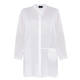 QNEEL CHEESECLOTH LINEN SHIRT WHITE