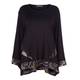 BEIGE LABEL BLACK PRINT HEM TUNIC