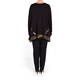 BEIGE LABEL BLACK PRINT HEM TUNIC