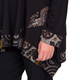 BEIGE LABEL BLACK PRINT HEM TUNIC