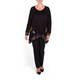 BEIGE LABEL BLACK PRINT HEM TUNIC