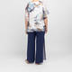 Godske Devoree Abstract Floral Tunic White