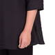 BEIGE LABEL WAVE TEXTURE TUNIC