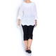 BEIGE LABEL EMBROIDERED TUNIC WITH BARDOT NECKLINE