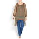 BEIGE LABEL TOFFEE EMBROIDERED GEORGETTE TUNIC