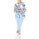 BEIGE label royal blue print silk Tunic
