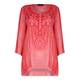 BEIGE LABEL EMBROIDERED BUTTON-DETAIL TUNIC