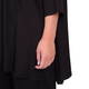 BEIGE LABEL BLACK TUNIC ARCHED HEM 