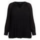 Beige Pleated Georgette Tunic Black