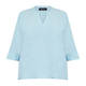 Beige Linen Tunic Sky Blue