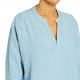 Beige Linen Tunic Sky Blue