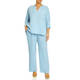 Beige Linen Tunic Sky Blue