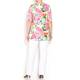 BEIGE LABEL FLORAL PRINT TUNIC 