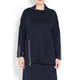 BEIGE LABEL NAVY TUNIC GOLD ZIPS