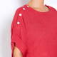 BEIGE LABEL CHEESECLOTH LINEN TUNIC RED