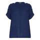 BEIGE CHEESECLOTH LINEN TUNIC NAVY