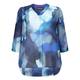 BEIGE LABEL BLUE PRINTED CHIFFON TUNIC
