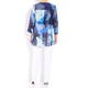 BEIGE LABEL BLUE PRINTED CHIFFON TUNIC