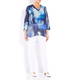 BEIGE LABEL BLUE PRINTED CHIFFON TUNIC