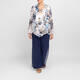 Godske Devoree Abstract Floral Twinset White