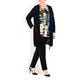 BEIGE LABEL CARDIGAN AND VEST SATIN INSERT TWINSET