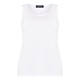 BEIGE STRETCH JERSEY VEST WHITE 