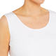 BEIGE STRETCH JERSEY VEST WHITE 