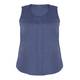 BEIGE LINEN VEST WITH FRONT PLEAT NAVY