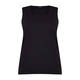 Beige Square Neck Pure Cotton Vest Black