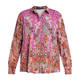 BEIGE PAISLEY PRINT SHIRT FUCHSIA 