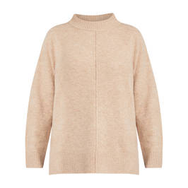 BEIGE CAMEL SWEATER  - Plus Size Collection