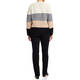 BEIGE SWEATER STRIPES CAPPUCCINO